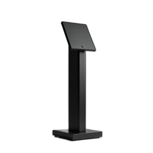 furniture, staff, robot, 3d render, tall, metal, speaker, stand transparent PNG cut-out