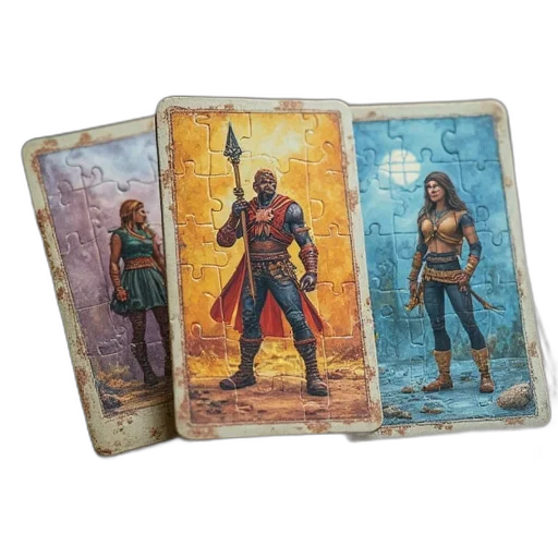 fantasy art, concept art, comic book art, three transparent PNG cut-out