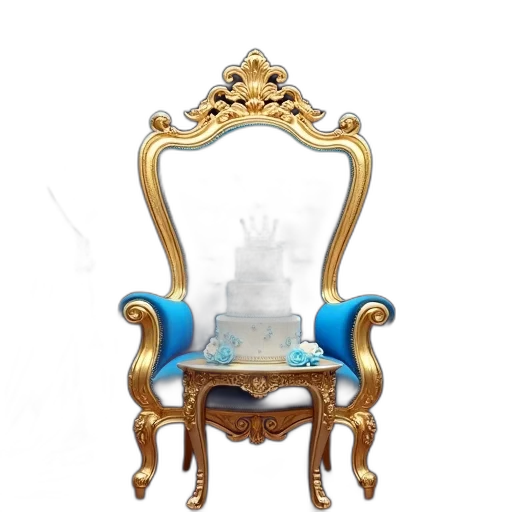 furniture, crown, jewelry, staff, 3d render, concept art, photorealistic, oil painting transparent PNG cut-out