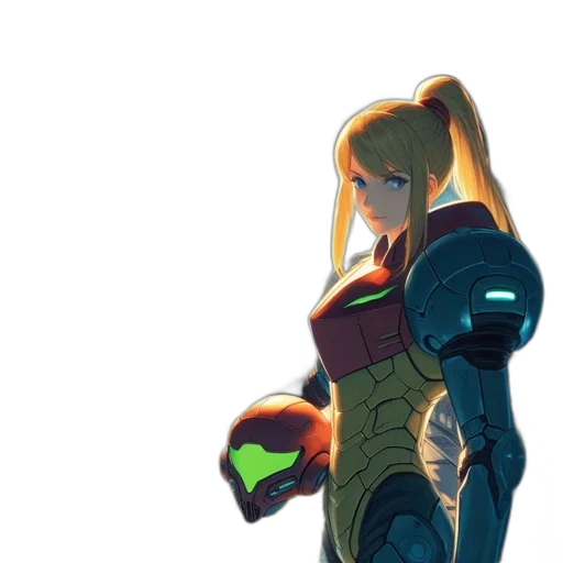 robot, weapon, dress, sword, concept art, anime, pixel art, comic book art transparent PNG cut-out