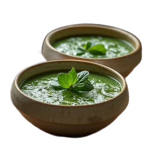 food, 3d render, photorealistic, green transparent PNG cut-out
