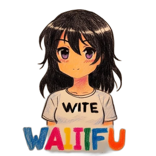 weapon, dress, hair, food, anime, pixel art, cartoon, vaporwave transparent PNG cut-out