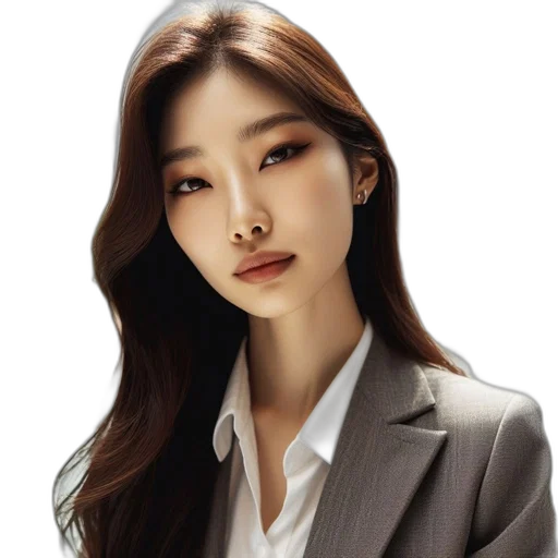 face, staff, photorealistic, oil painting, cartoon, fantasy art, portrait, woman transparent PNG cut-out
