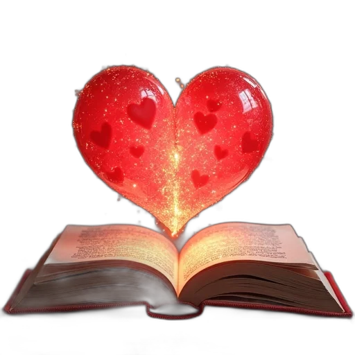 book, print, love, powerful transparent PNG cut-out
