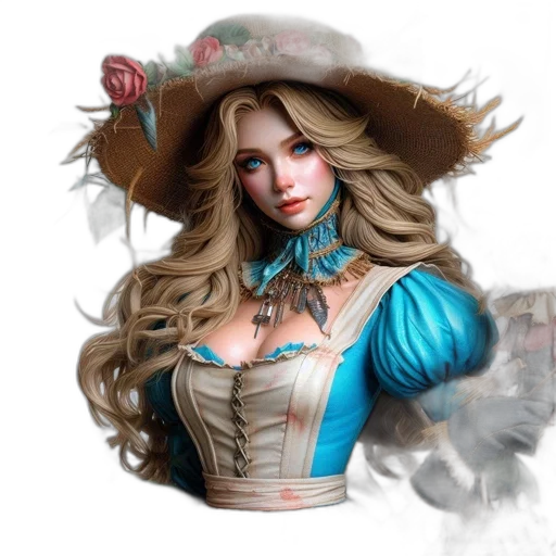hat, fantasy art, concept art, photorealistic transparent PNG cut-out
