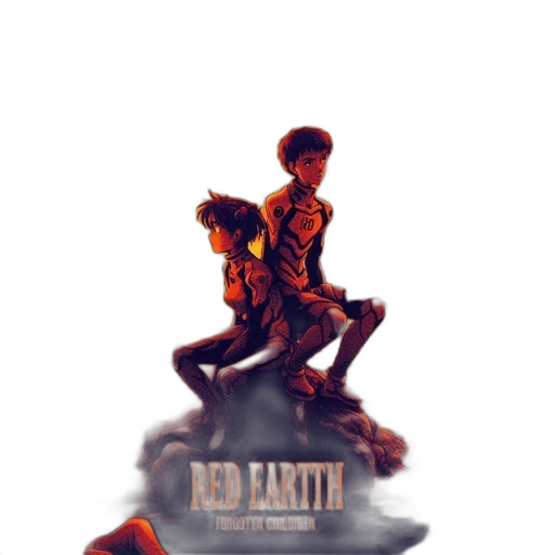pixel art, concept art, fantasy art, comic book art, red, earth tones, dark, earth transparent PNG cut-out