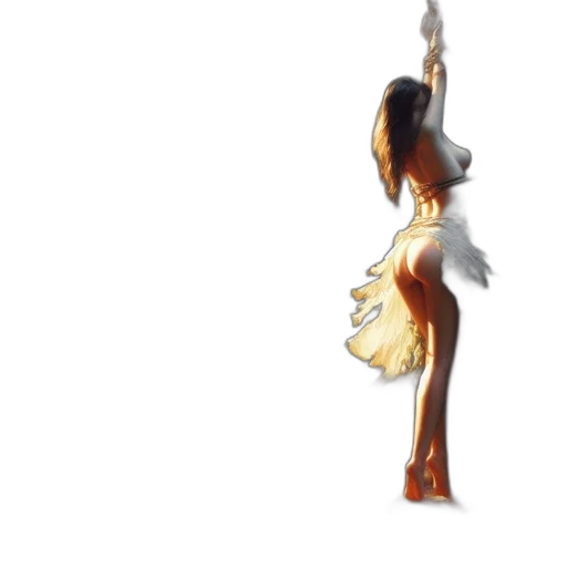 dress, staff, jewelry, hair, concept art, 3d render, pixel art, fantasy art transparent PNG cut-out