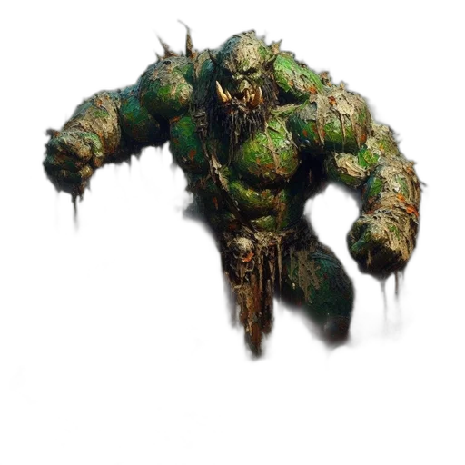 creature, face, weapon, staff, concept art, fantasy art, pixel art, 3d render transparent PNG cut-out