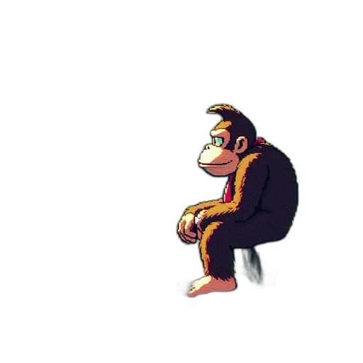 jacket, animal, creature, staff, concept art, pixel art, 3d render, cartoon transparent PNG cut-out