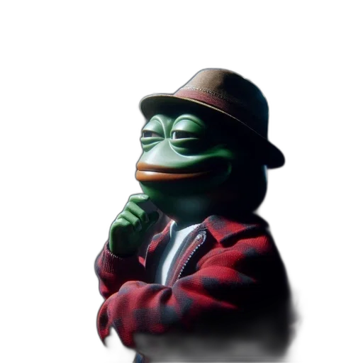 hat, jacket, face, animal, photorealistic, concept art, pixel art, 3d render transparent PNG cut-out