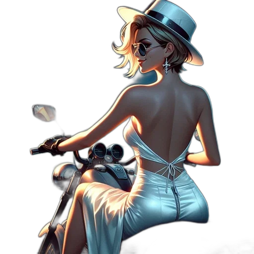 hat, weapon, dress, concept art, comic book art, cartoon, fantasy art, blue transparent PNG cut-out