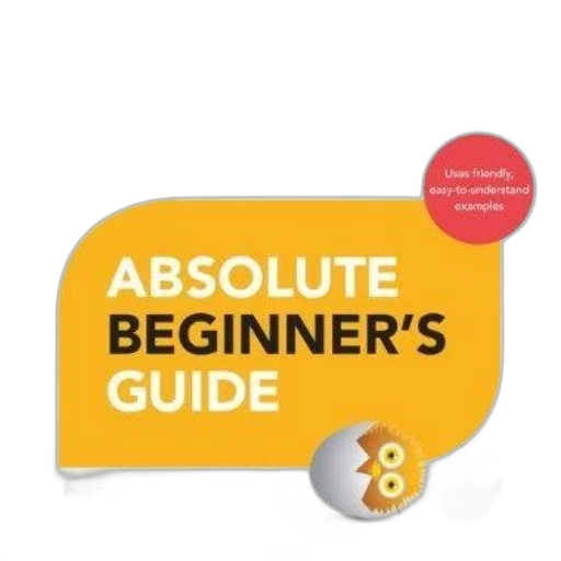 outlook, 2013, absolute, beginner, guide, book, cover, yellow transparent PNG cut-out