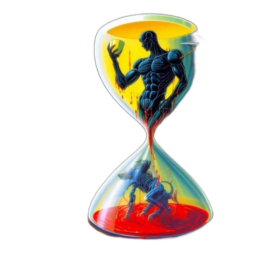 concept art, fantasy art, comic book art, 3d render, image, surrealistic, depiction, man transparent PNG cut-out