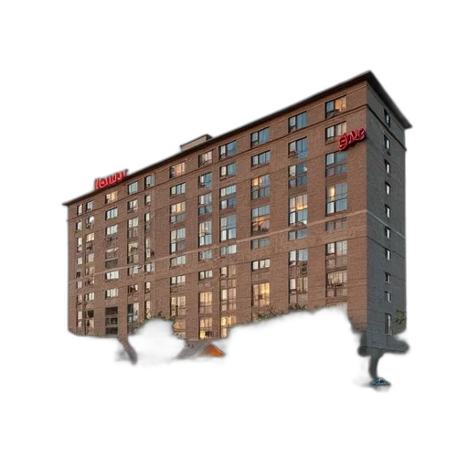 building, furniture, umbrella, staff, 3d render, concept art, photorealistic, pixel art transparent PNG cut-out
