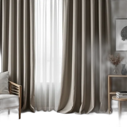 furniture, 3d render, photorealistic, concept art, fog, forest, earth tones, monochrome transparent PNG cut-out