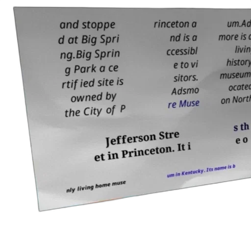 sign, admore, museum, living, history, located, north, jefferson transparent PNG cut-out