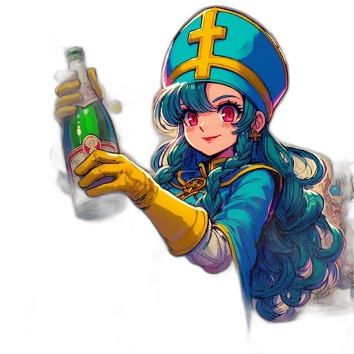 bottle, weapon, staff, sword, anime, fantasy art, pixel art, concept art transparent PNG cut-out