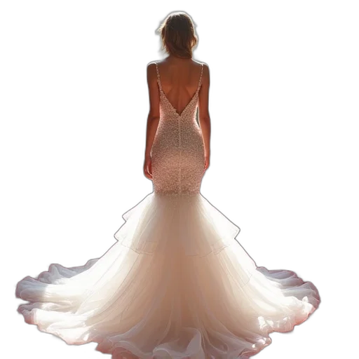 dress, jewelry, crown, photorealistic, 3d render, concept art, pastel, white transparent PNG cut-out