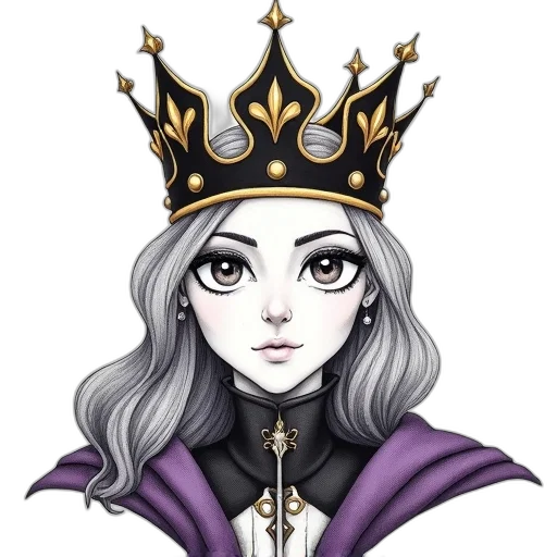 crown, staff, jewelry, fantasy art, cartoon, pixel art, concept art, hand-drawn transparent PNG cut-out