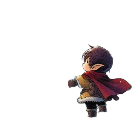 jacket, sword, weapon, staff, concept art, pixel art, 3d render, fantasy art transparent PNG cut-out