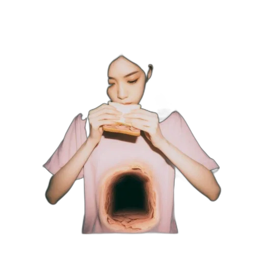food, face, jewelry, staff, pixel art, concept art, 3d render, vaporwave transparent PNG cut-out