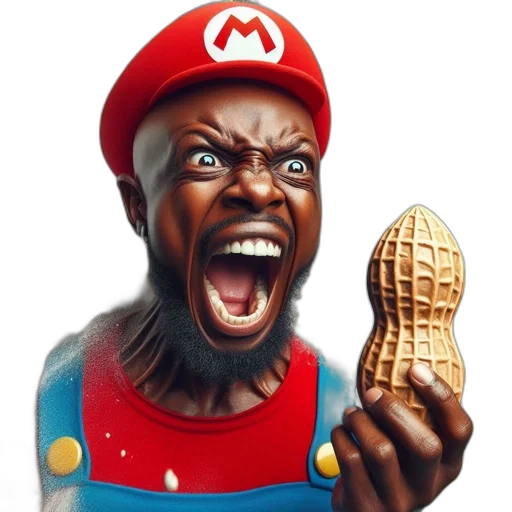 food, shoes, hat, face, 3d render, concept art, photorealistic, intense transparent PNG cut-out