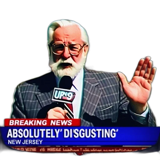 robot, comical, sketch, portrays, older, gentleman, reporting, disgusting transparent PNG cut-out