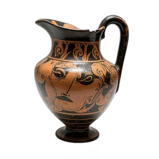 mask, photorealistic, close-up, broken, ancient, greek, vase, detailed transparent PNG cut-out