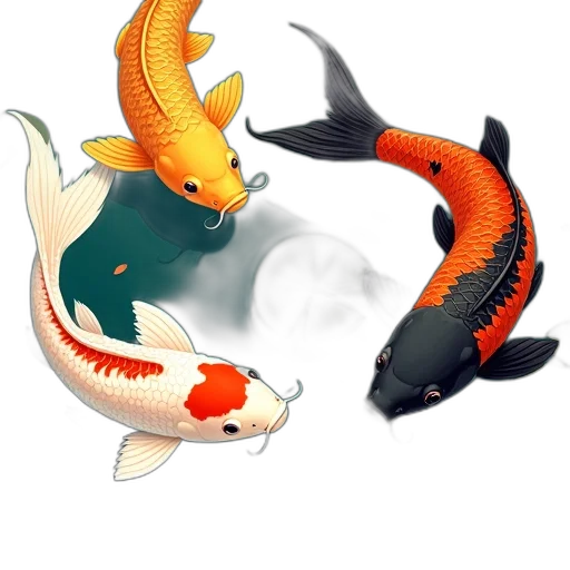 concept art, 3d render, fantasy art, photorealistic, underwater, vibrant, illustration, group transparent PNG cut-out