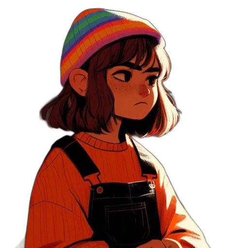 hat, jacket, face, staff, watercolor, concept art, pixel art, cartoon transparent PNG cut-out