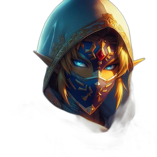mask, crown, sword, face transparent PNG cut-out
