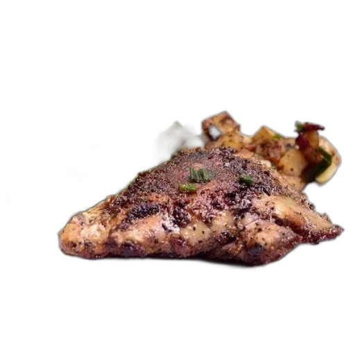 food, animal, shoes, photorealistic, 3d render, plate, grilled, chicken transparent PNG cut-out