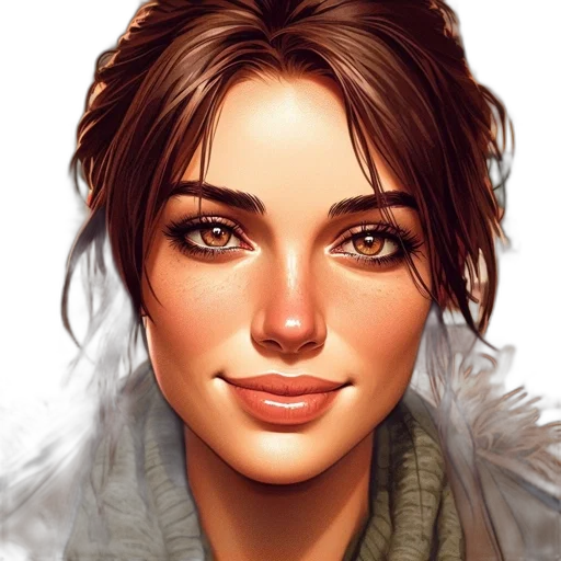 face, jewelry, staff, photorealistic, fantasy art, concept art, oil painting, snow transparent PNG cut-out