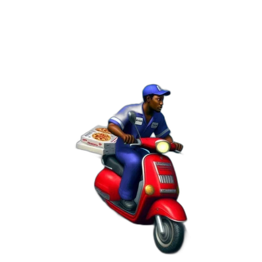 food, car, 3d render, pixel art, concept art, photorealistic, man, rides transparent PNG cut-out