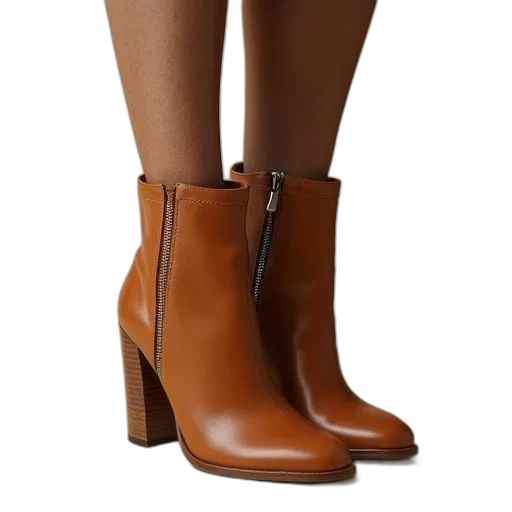 shoes, earth tones, woman, wearing transparent PNG cut-out