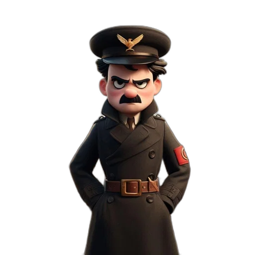 staff, hat, face, jacket, concept art, 3d render, cartoon, photorealistic transparent PNG cut-out