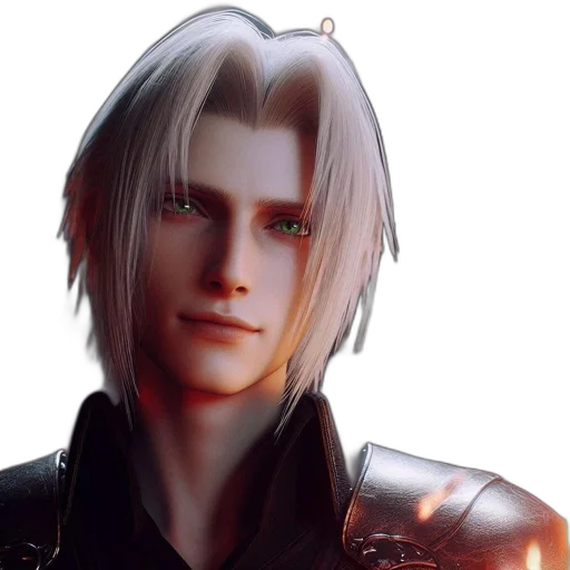 face, jacket, 3d render, photorealistic, concept art, fantasy art, anime, character transparent PNG cut-out