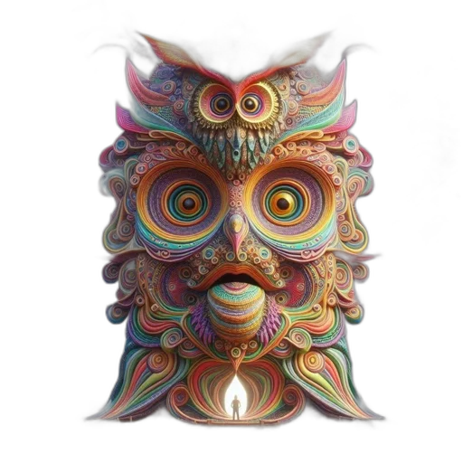 mask, face, crown, creature, 3d render, fantasy art, concept art, watercolor transparent PNG cut-out