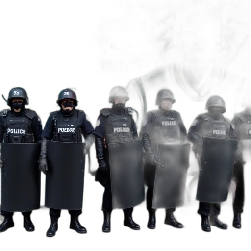 staff, concept art, 3d render, group, police, officers, full, riot transparent PNG cut-out