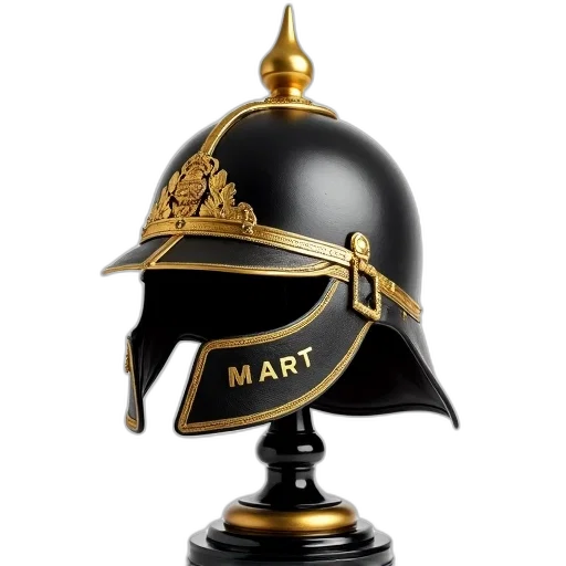 hat, crown, staff, 3d render, concept art, black, leather, helmet transparent PNG cut-out