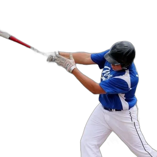 weapon, staff, sword, baseball, player, blue, white, uniform transparent PNG cut-out