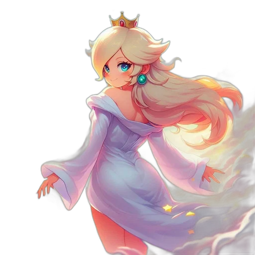 crown, dress, staff, concept art, watercolor, fantasy art, pixel art, fire transparent PNG cut-out