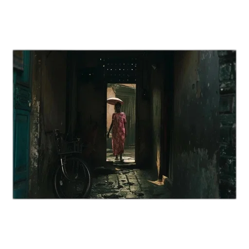 umbrella, dress, jacket, robot, concept art, oil painting, photorealistic, cyberpunk transparent PNG cut-out