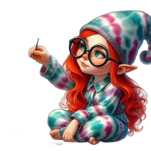 hat, staff, dress, jacket, fantasy art, concept art, cartoon, 3d render transparent PNG cut-out