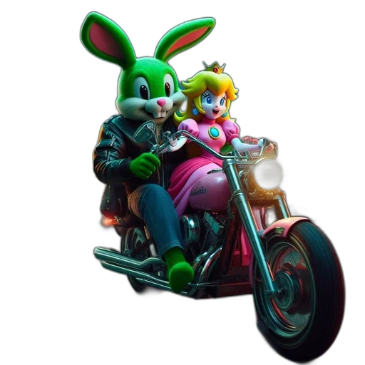 car, weapon, animal, concept art, 3d render, pixel art, green, two transparent PNG cut-out