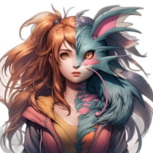 mask, dragon, creature, animal, fantasy art, anime, concept art, pixel art transparent PNG cut-out