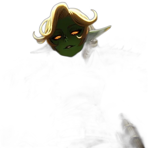 staff, mask, creature, face transparent PNG cut-out