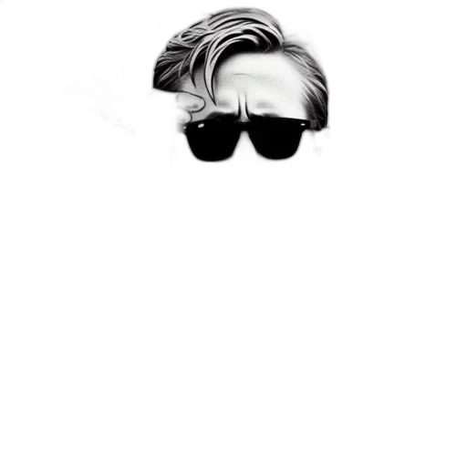 hat, mask, jacket, hair, photorealistic, pencil sketch, cartoon, concept art transparent PNG cut-out