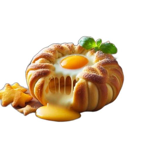 food, crown, 3d render, photorealistic, visually, appealing, breakfast, spread transparent PNG cut-out