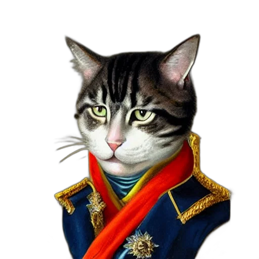 staff, crown, animal, photorealistic transparent PNG cut-out
